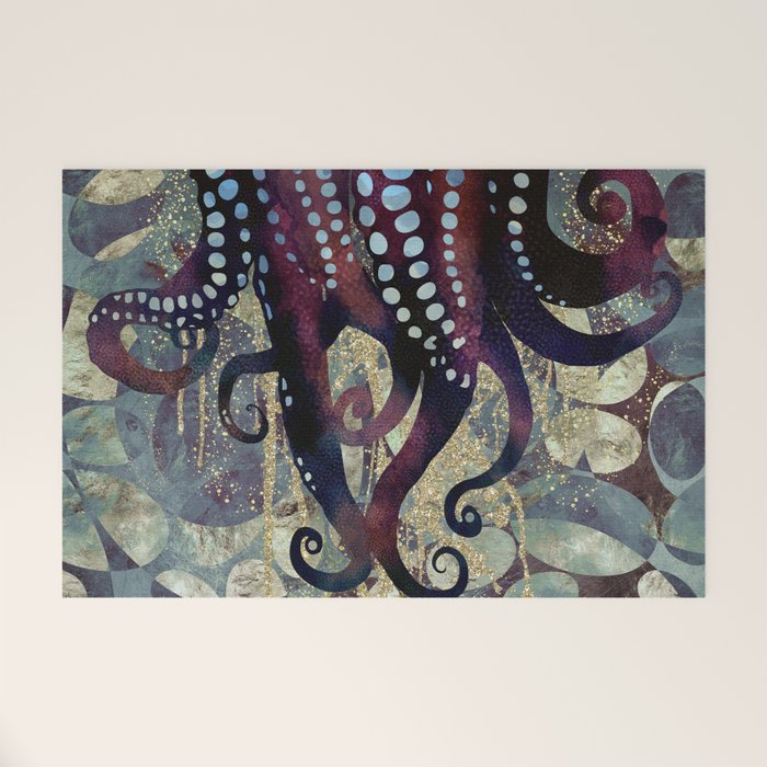 Metallic Ocean II Welcome Mat Gallery Image 1
