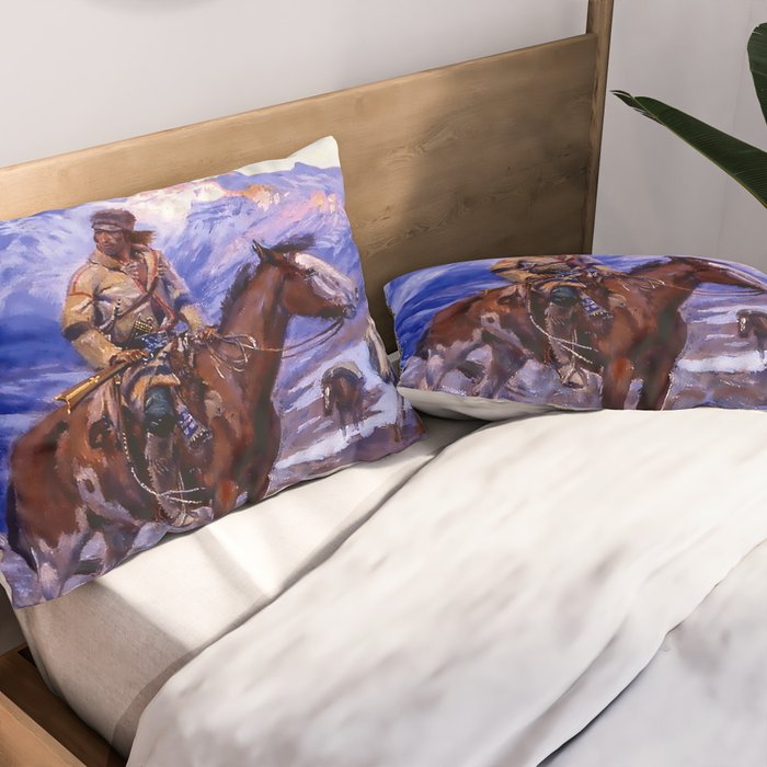 âThe Free Trappersâ by Charles M Russell Pillow Sham Gallery Image 2