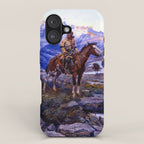 âThe Free Trappersâ by Charles M Russell iPhone Case Gallery Image 1