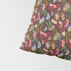 Rustic Botanical Rose Pattern Pillow Sham Gallery Image 4