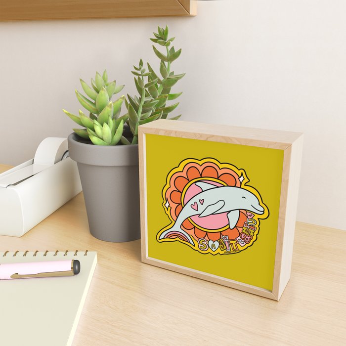 Sagittarius Dolphin Mini Art Print Gallery Image 2