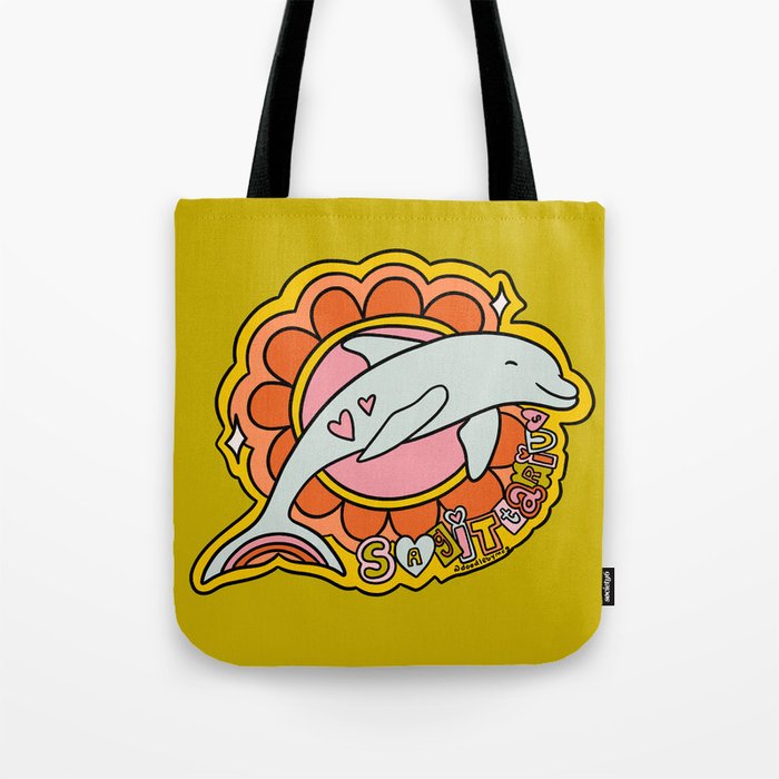 Sagittarius Dolphin Tote Bag Gallery Image 1