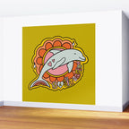 Sagittarius Dolphin Wall Mural Gallery Image 2