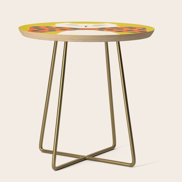 Cat with incredebly oversized humongous bowtie Side Table Gallery Image 1