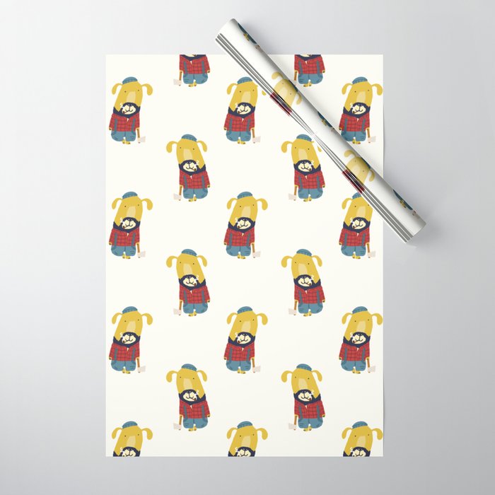 Rugged Roger - the lumberjack Wrapping Paper Gallery Image 1