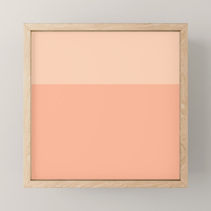 Peachy Color Block Mini Art Print Gallery Image 1