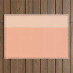 Peachy Color Block Outdoor Rug Gallery Image 1