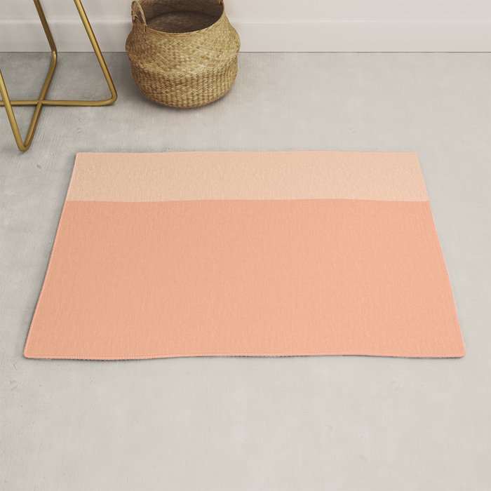 Peachy Color Block Rug Gallery Image 1