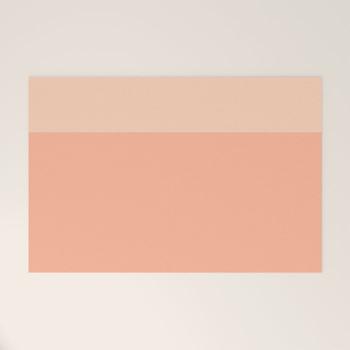 Peachy Color Block Welcome Mat Gallery Image 1