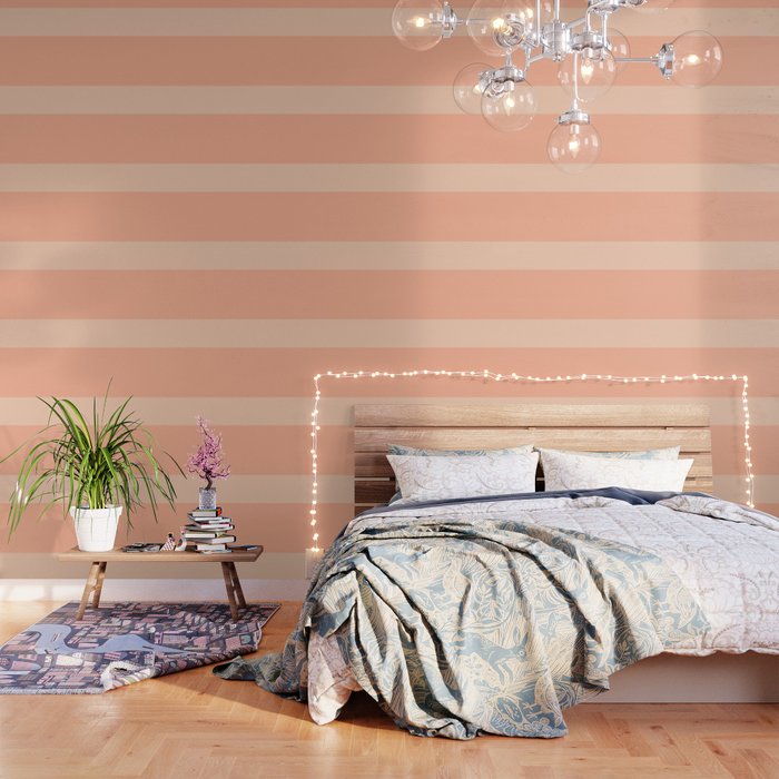 Peachy Color Block Wallpaper Gallery Image 1