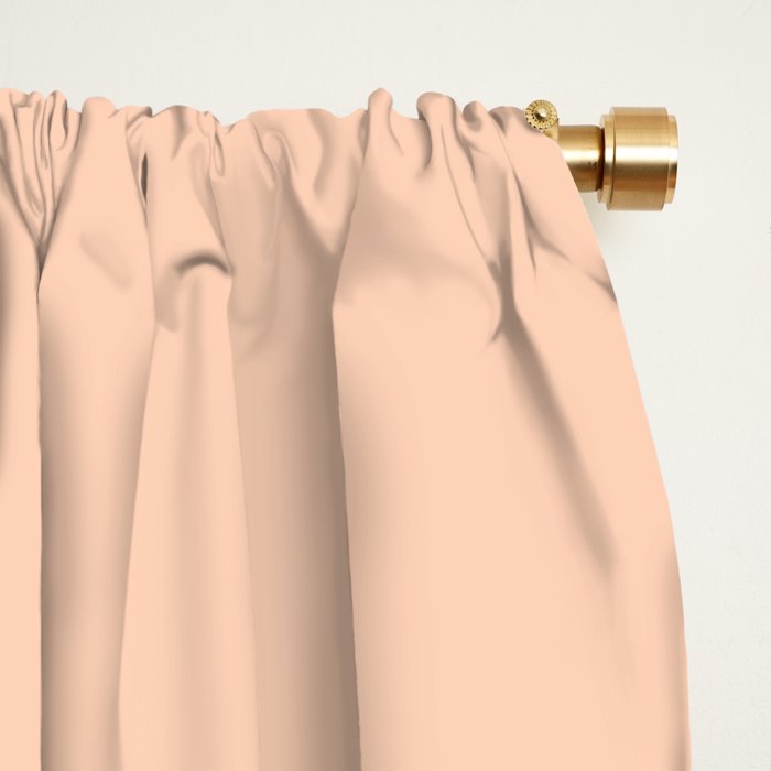 Peachy Color Block Window Curtain Gallery Image 2