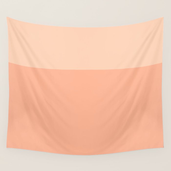 Peachy Color Block Wall Tapestry Gallery Image 1
