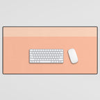 Peachy Color Block Desk Mat Gallery Image 1