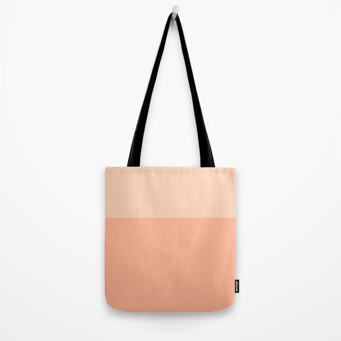 Peachy Color Block Tote Bag Gallery Image 2
