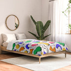 Colorful fun retro shape art pattern Comforter Gallery Image 2