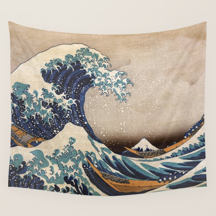 The Great Wave off Kanagawa Wall Tapestry Gallery Image 4
