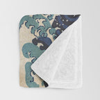 The Great Wave off Kanagawa Throw Blanket Gallery Image 3