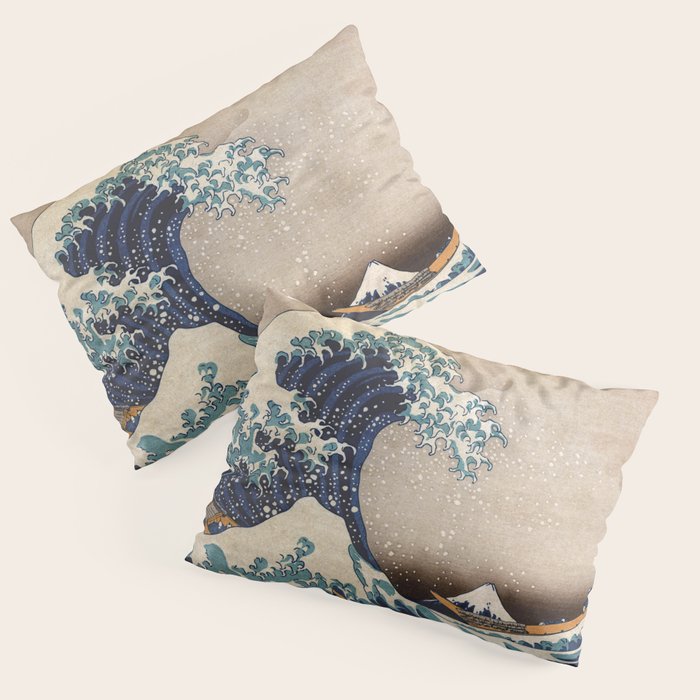 The Great Wave off Kanagawa Pillow Sham Gallery Image 1