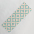 CHECKER - 001 - Sea Glass Yoga Mat Gallery Image 1
