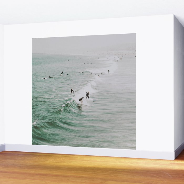 lets surf iv - venice beach - california Wall Mural Gallery Image 2