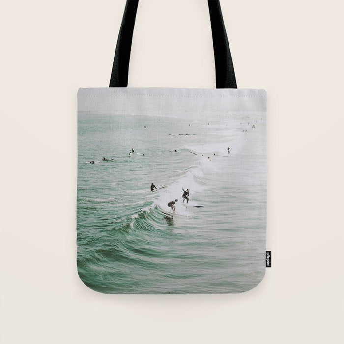 lets surf iv - venice beach - california Tote Bag Gallery Image 1