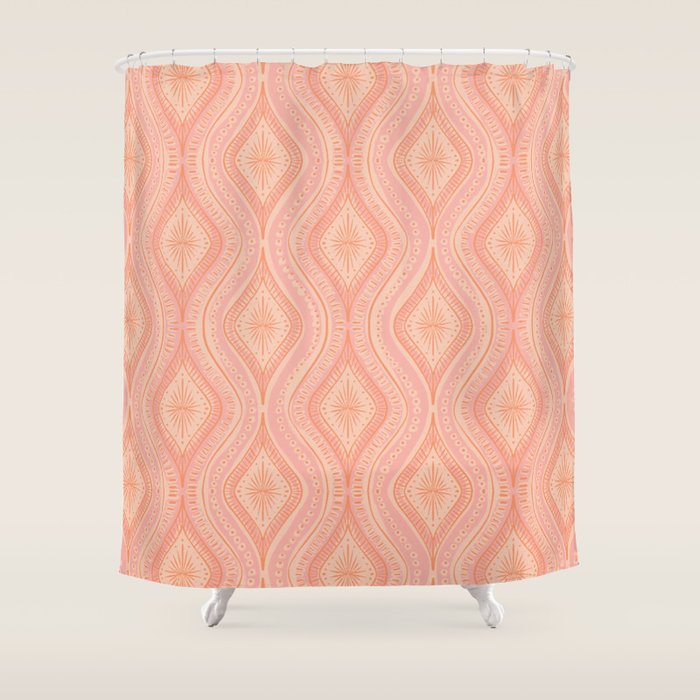 Hand-drawn Symmetrical Pattern #2 Shower Curtain Gallery Image 1