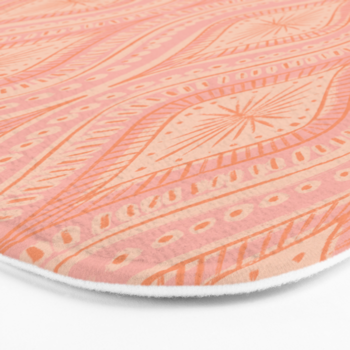 Hand-drawn Symmetrical Pattern #2 Bath Mat Gallery Image 3
