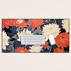 Primary Chrysanthemum Garden   Desk Mat Gallery Image 1
