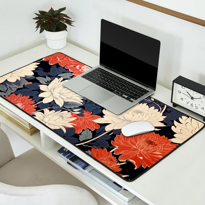 Primary Chrysanthemum Garden   Desk Mat Gallery Image 2