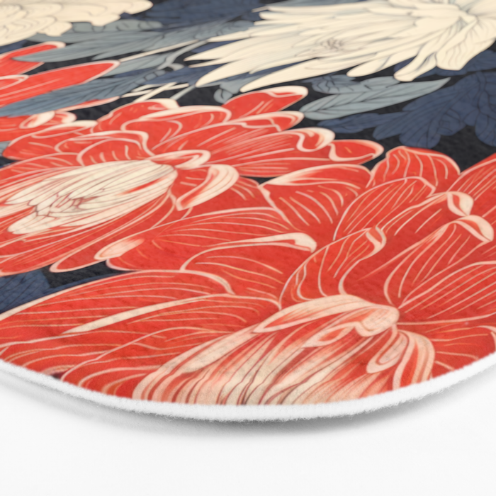 Primary Chrysanthemum Garden   Bath Mat Gallery Image 3