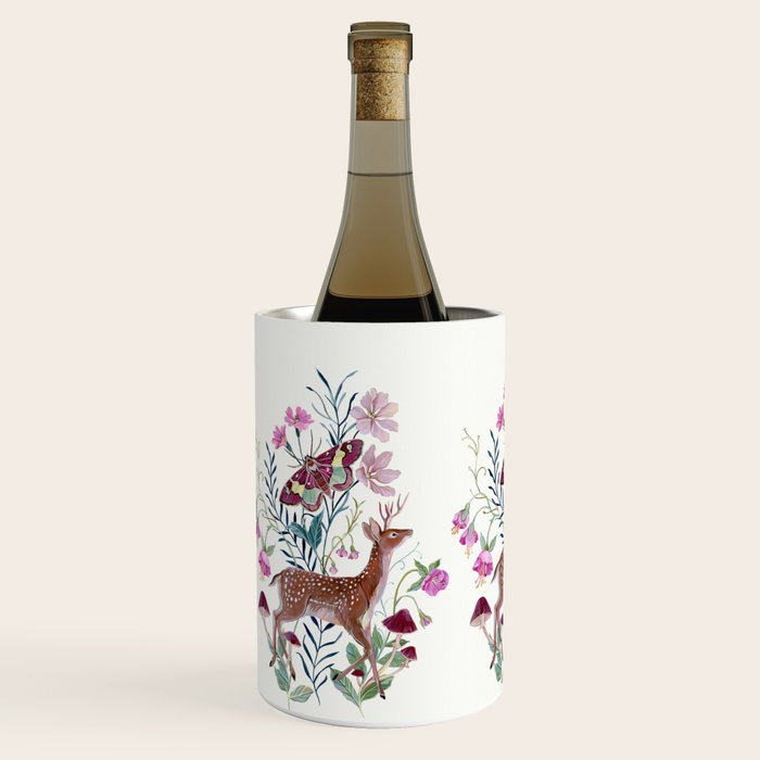 Floral Deer Wine Chiller Gallery Image 2