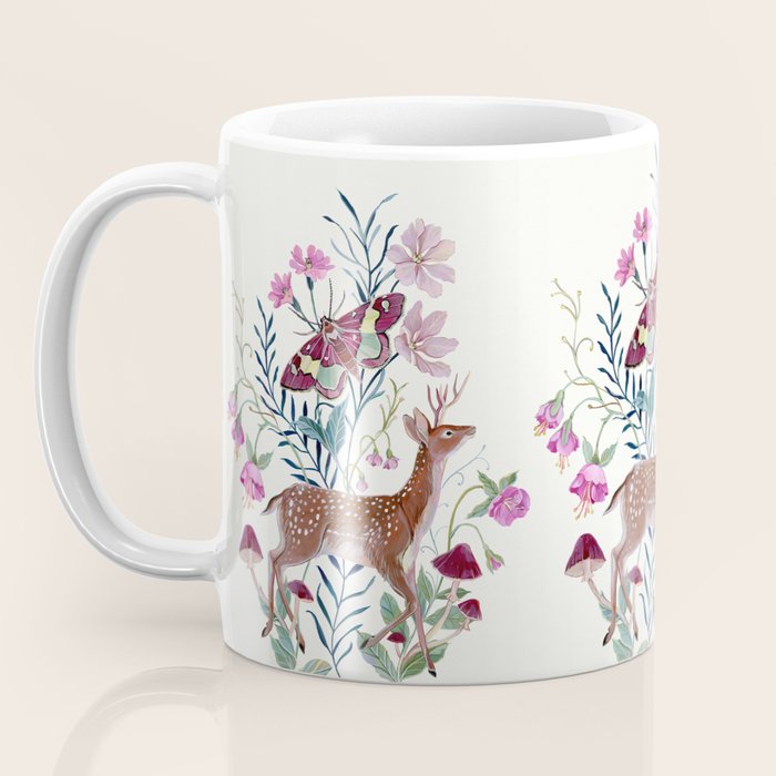 Floral Deer Coffee Mug Gallery Image 3