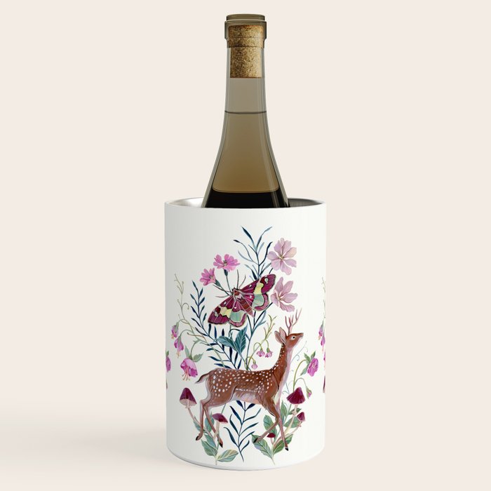 Floral Deer Wine Chiller Gallery Image 1