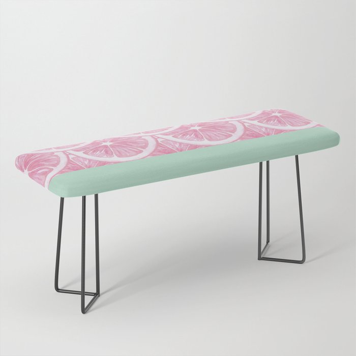 Zesty splice - pink grapefruit Bench Gallery Image 1