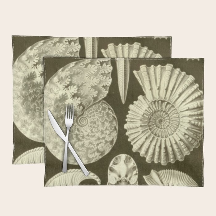 Naturalist Ammonites Placemat Gallery Image 1