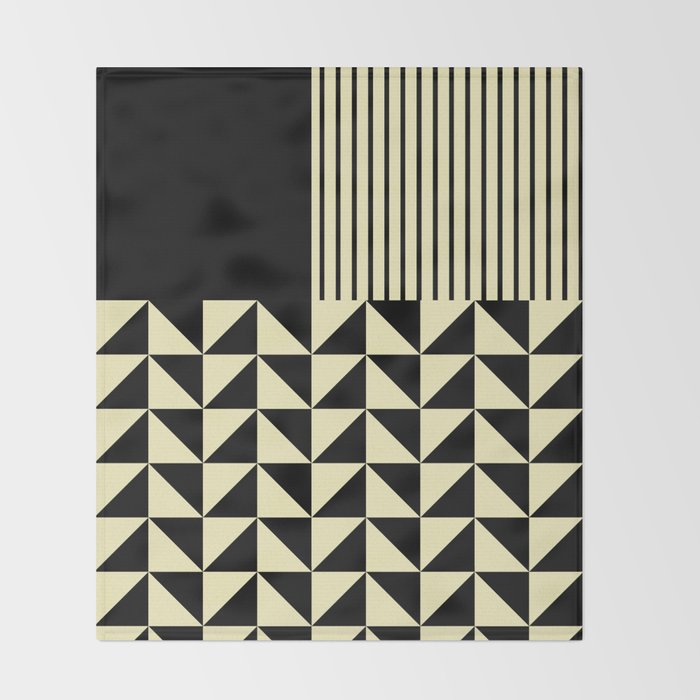 Dynamic Duo Shapes  Throw Blanket Gallery Image 2