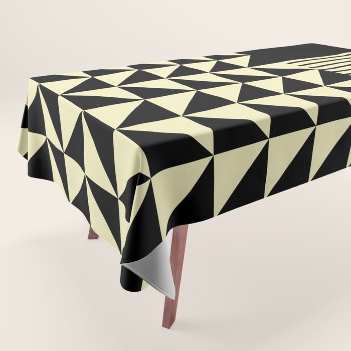 Dynamic Duo Shapes  Tablecloth Gallery Image 1