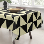 Dynamic Duo Shapes  Tablecloth Gallery Image 3