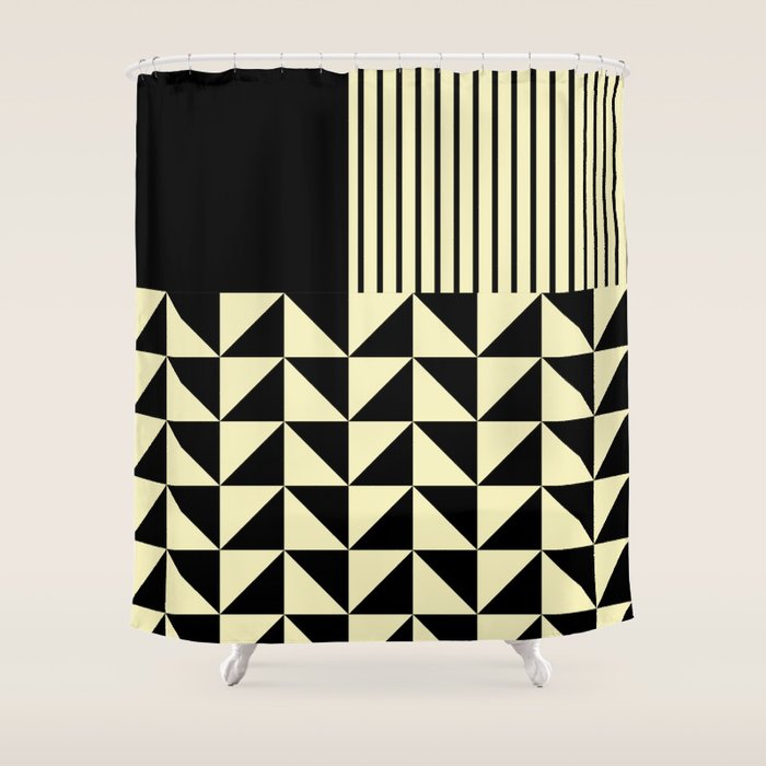 Dynamic Duo Shapes  Shower Curtain Gallery Image 1