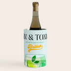 Minimal Gin Tonic cocktail illustration - Aqua Orange Wine Chiller Gallery Image 1