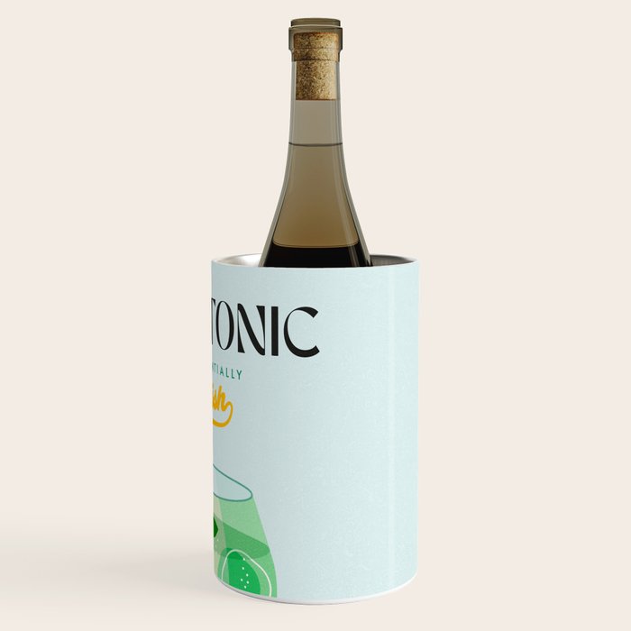 Minimal Gin Tonic cocktail illustration - Aqua Orange Wine Chiller Gallery Image 3