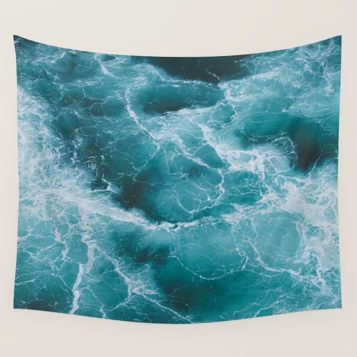 Electric Ocean Wall Tapestry Gallery Image 1