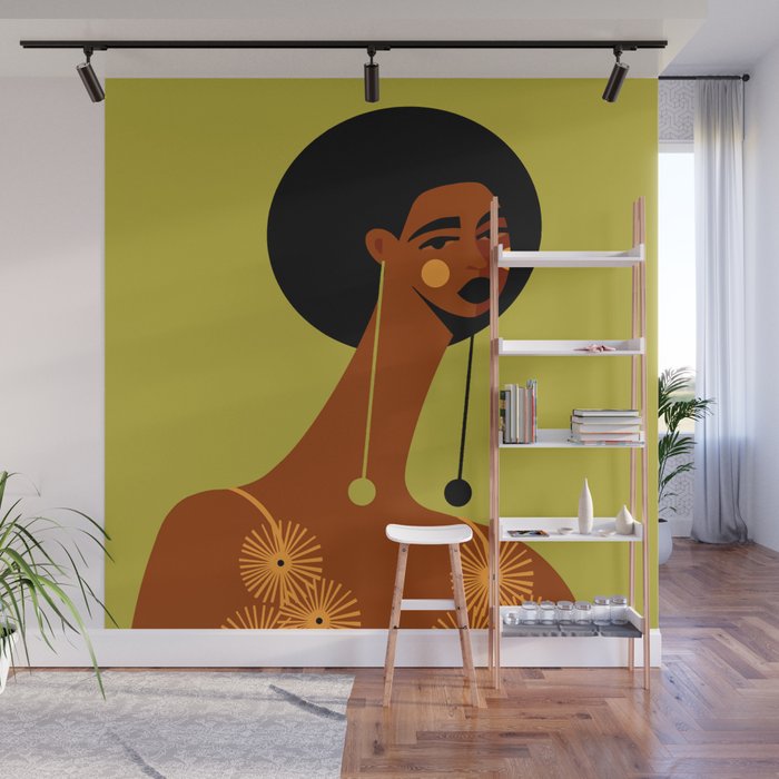 Sunflower Dress Wall Mural Gallery Image 1