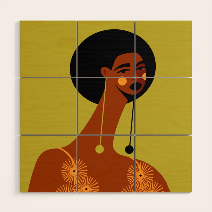 Sunflower Dress Wood Wall Art Gallery Image 1