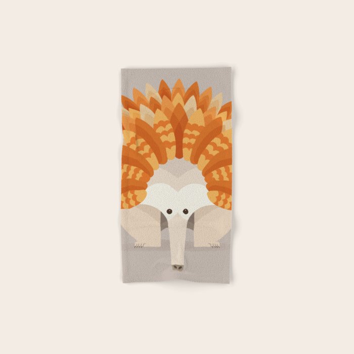 Whimsical Echidna Bath Towel Gallery Image 1