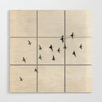 Flock of Birds Wood Wall Art Gallery Image 1
