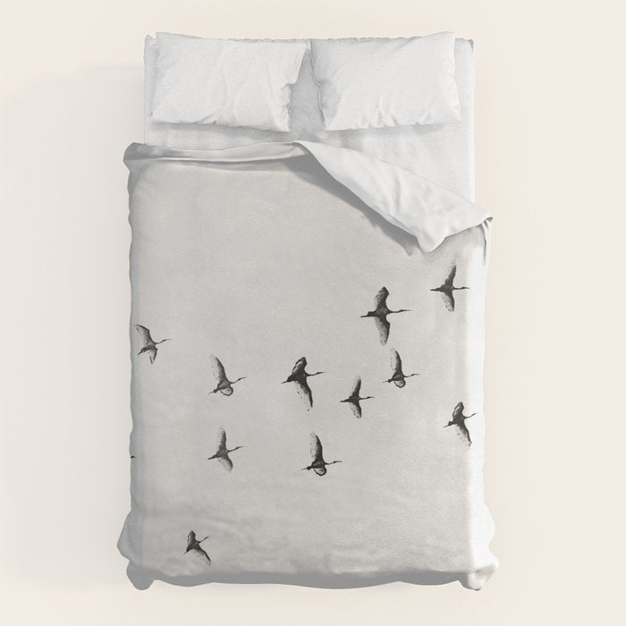 Flock of Birds Duvet Cover Gallery Image 1
