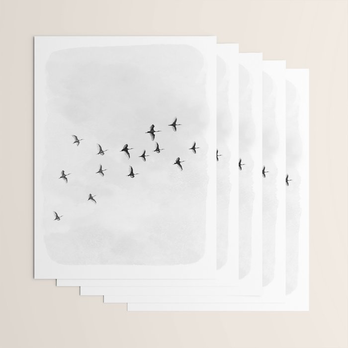 Flock of Birds Wrapping Paper Gallery Image 3