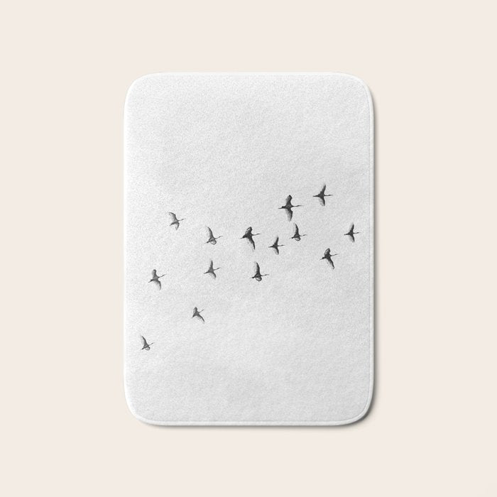 Flock of Birds Bath Mat Gallery Image 1