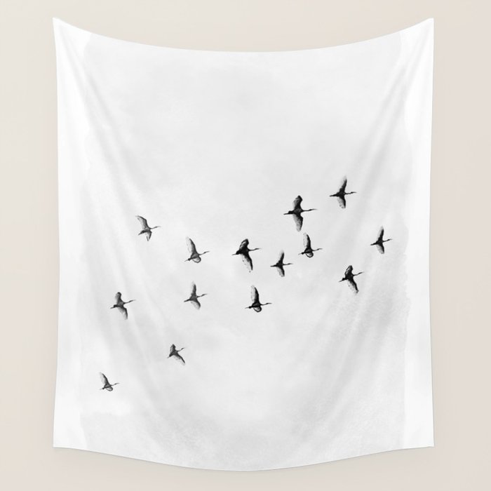 Flock of Birds Wall Tapestry Gallery Image 4